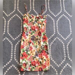 (Tobi) Wildflower Floral Print Bodycon Cocktail Dress